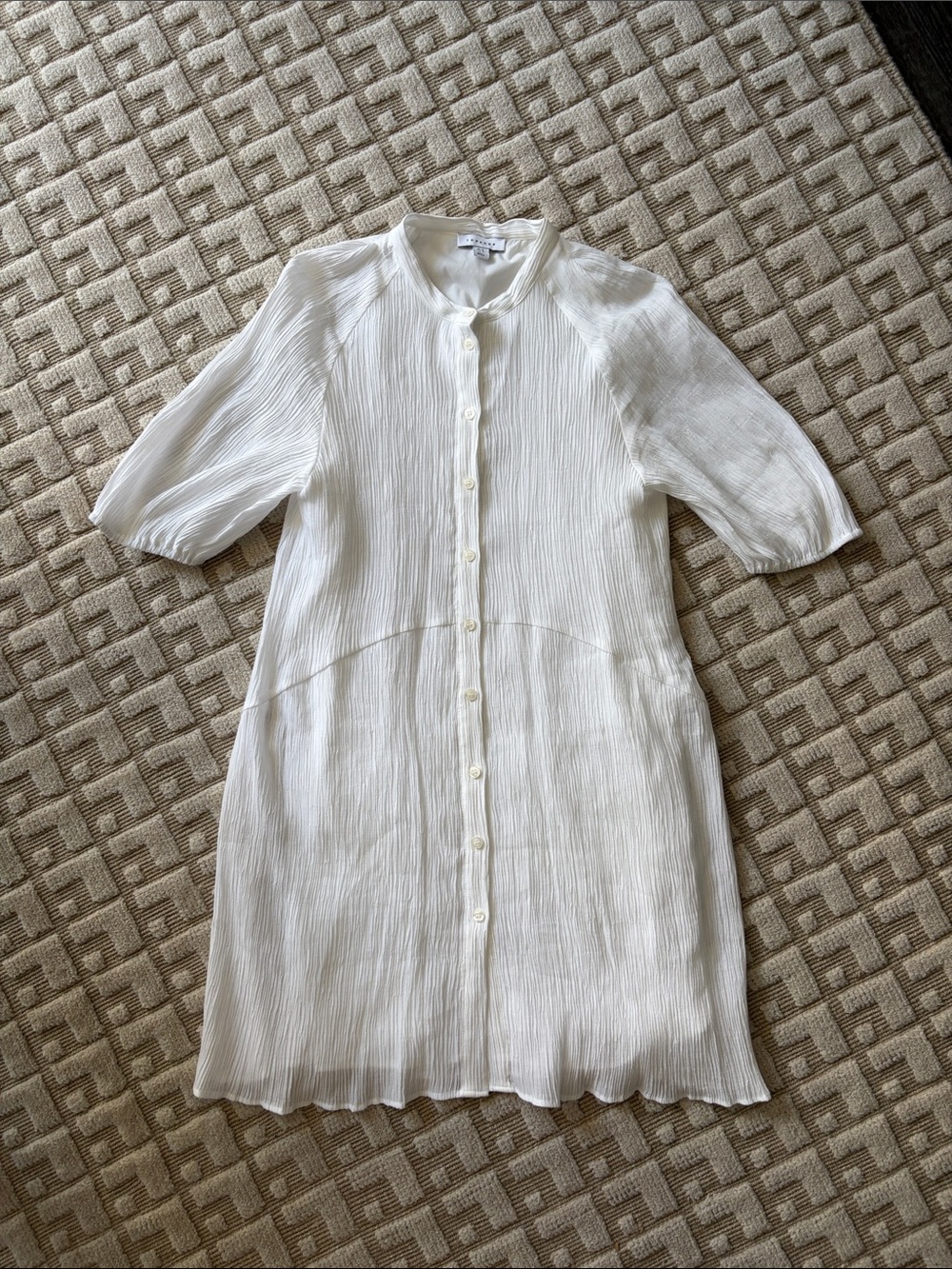 Topshop White Button Up Dress size 6